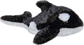 Aurora® Adorable Mini Flopsie™ Orca Stuffed Animal - Mini Companions Ready for Playful Adventures - for Kids All Ages, Toddlers, Adults, and Families - Black 9 Inches