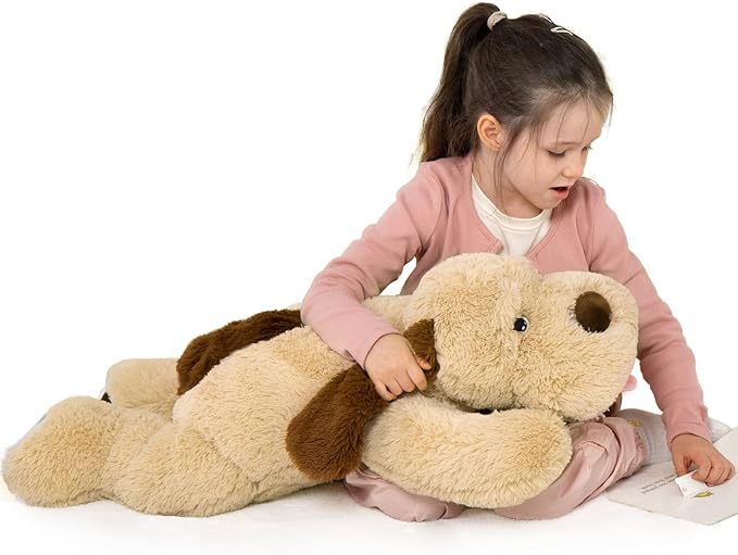MaoGoLan Giant Dog Plush,31" Large Stuffed Animal Dog, Fluffy and Cuddly Stuffed Puppy Stuffed Animal Throw Pillow Toy Birthday for Girls Kids