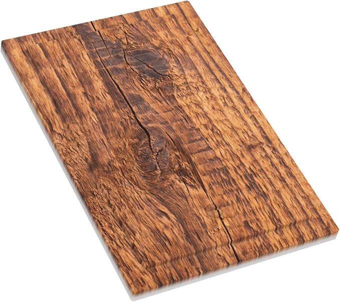 Brown Wood Grain Rustic Natural Burl Print Light Switch Cover Plate 1 Gang No Device Blank Electrical Wall Plates Faceplate Decorative Switch Plate Covers for Farmhouse Home Decor