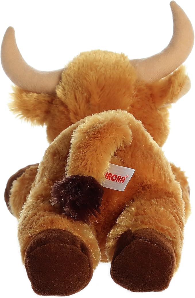 Aurora® Adorable Flopsie™ Toro Bull™ Stuffed Animal - Used to Create Imaginative Play Adventures - Perfect for Birthdays, Kids and Adults, All Ages - Brown 12 Inches