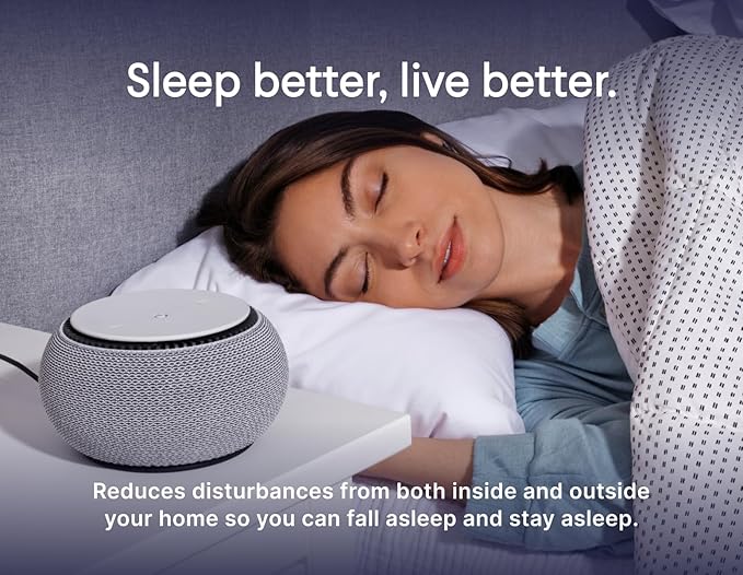 SNOOZ Smart White Noise Machine - Real Fan Inside for Non-Looping Sound, Portable Sleep Aid for Adults, Dogs, Travel, Home, Bedroom, Sleeping, Office Privacy, Therapy, & Baby Registry Essential- Cloud