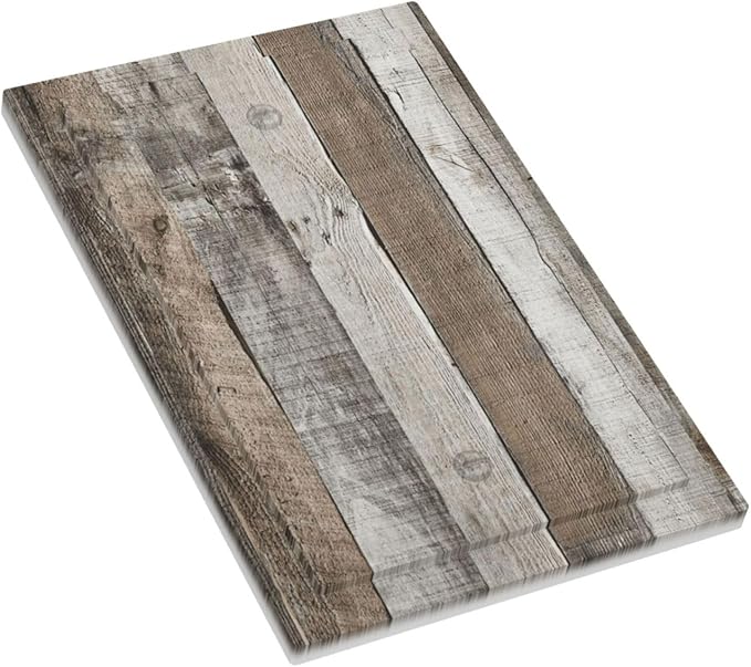 Natural Grey Wood Vintage Faux Wood Grain Light Switch Cover Plate 1 Gang No Device Blank Electrical Wall Plates Faceplate Decorative Switch Plate Covers for Farmhouse Home Decor