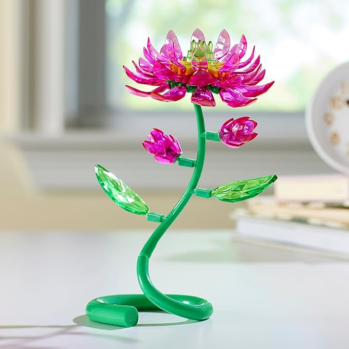 Crystal Gem Creations Blooming Lotus Flower Kit by RoseArt, 75+ Pieces, Great for Adults, Tweens and Children Ages 8+