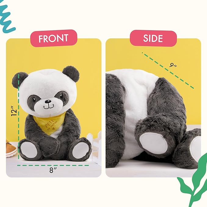 Lilly's Love Weighted Stuffed Animals for Adults & Kids — 5lb Calming Panda Plush for Anxiety, ADHD & Sensory | Machine Washable Weighted Stuffed Animal w/Removable Insert | Pete The Panda