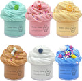 Butter Slime Kit 6 Pack Pre Made Sludge Toy for Party Favors, Super Soft and Non-Sticky, Easter Egg Fillings Christmas Stocking Stuffers, Gifts for Kids Girls Boys