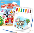 SOCOLER Paint with Water Coloring Books for Toddlers,Mess Free Watercolor Painting Papers for Kids Water Color Paint Kit Art Craft Birthday Gift for Ages 1-3, 4-8(Farm)