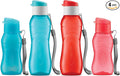 MILTON 4 pack 6 and 12 oz Kids Water Bottle for School Leak Free Flip Lid- Portable Small Sports Water Bottle for Adults Carry Strap Party Favors for Kids Prizes Gifts Goodie Bag Stuffers Bulk Pack