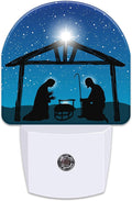 Nativity Night of Jesus Night Light for Kids,Christmas Christian Jesus Plug in Night Light with Dusk to Dawn Sensor, 0.5w Energy Saving Nightlight for Hallway Stairway Kitchen Bedroom