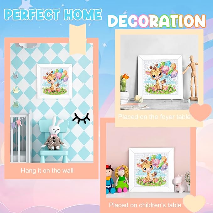 Nardoll Diamond Art Kits with Wooden Frame - Arts and Crafts - Dimond Art Painting by Numbers - GEM Art for Beginners Adult Home Wall Decor