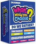 QUOKKA Board Games for Kids 8-12 – 4 Set Family Games for Kids and Adults – What Would You Choose – History, Geography, Kid, Family – Do We Rather – Fun Card Game for Families and Teens