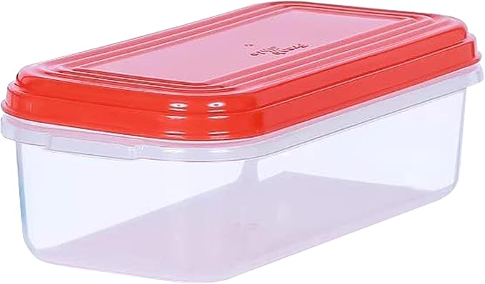 Small Plastic Food Storage Containers with Lids, 8-Pack 8oz (1 Cup / 250 ml) Rectangular Freezer Portion Containers for Leftovers, Spices & Soup, BPA-Free, Stackable, Leak-Resistant, Microwave Safe
