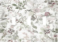 Boho Floral Leaf Vintage Watercolor Flower Decorative Switch Plates 3 Gang Wall Plate Triple Toggle Light Switch Cover Faceplate Electrical Wall Panels for Farmhouse Bedroom Decor