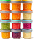 Tronco Glass Food Storage Jars with Lids (4 oz, 12 Pack) – Baby Food, Breast Milk, Snacks, Puree, Reusable Small Containers for Meal Prep, Spice Storage, Freezer, Microwave, Dishwasher Safe