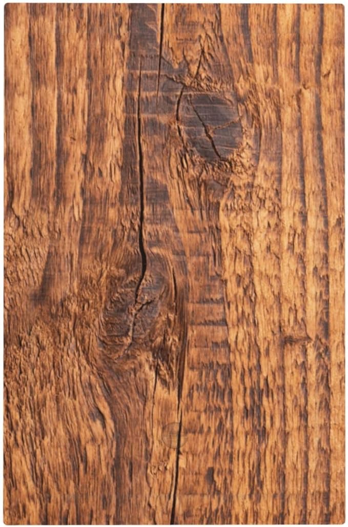 Brown Wood Grain Rustic Natural Burl Print Light Switch Cover Plate 1 Gang No Device Blank Electrical Wall Plates Faceplate Decorative Switch Plate Covers for Farmhouse Home Decor