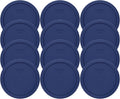 Pyrex 7402-PC Blue Food Storage Replacement Lid (This Lid Fits the Pyrex 7402 6-Cup SCULPTED MIXING BOWL and 7203 7-Cup Glass Bowl) (12 Pack) - Made in USA