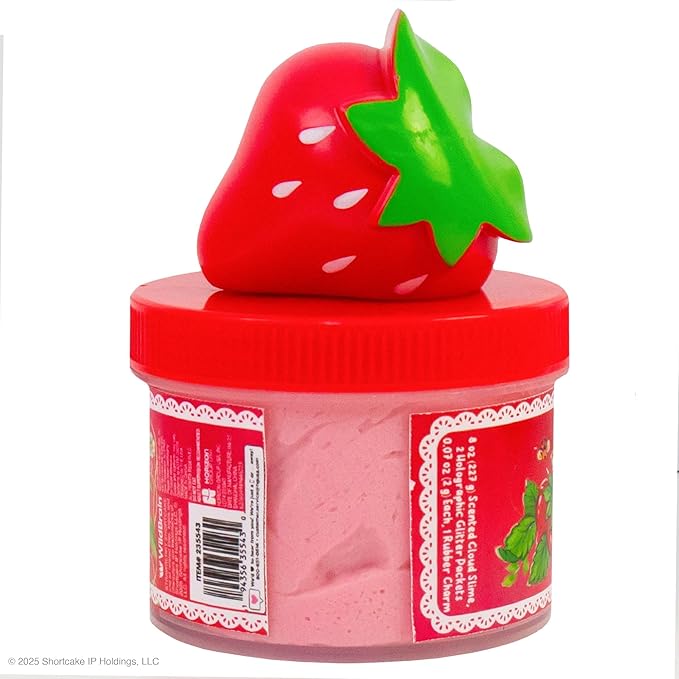 Strawberry Shortcake Scented Cloud Slime, Fluffy Strawberry Scented Slime, Birthday Party Favors for Kids 8-12