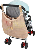 Accmor Universal Stroller Organizer, Large Storage Stroller Bag Fits for Uppababy, Nuna, Britax, Doona Strollers, Non-Slip Adjustable Storage Mesh Caddy Accessories for Stroller Crib