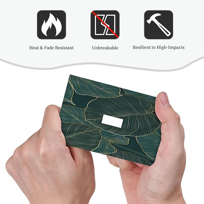 Gold Tropical Green Botanical Palm Leaves Decorative Light Switch Cover 1 Gang Single Toggle Device Electrical Faceplate Switchplates Decorator Outlet Wall Plate for Bedroom Living Room Decor
