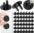 Thyle 100 Pcs Baby Proofing Outlet Covers Bulk Improved Grip Socket Guards for Child Safety Standard Universal Electrical Plug Protectors for Home Office Daycare (Black)