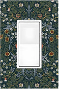 Decorative Outlet Covers Colorful Floral Boho Flower Plant Leaf 1 Gang Single Rocker Light Switch Cover Plate Wall Plates Gfci Faceplate For Bed Room Living Room Decor