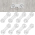 8 Pack Cabinet Door Locks for Baby Proof and Child Safety Cabinet Locks with Adhesive Childproof Door Latch Child Safety Locks for Kitchen Drawer Cupboards Fridge Closet Pantry