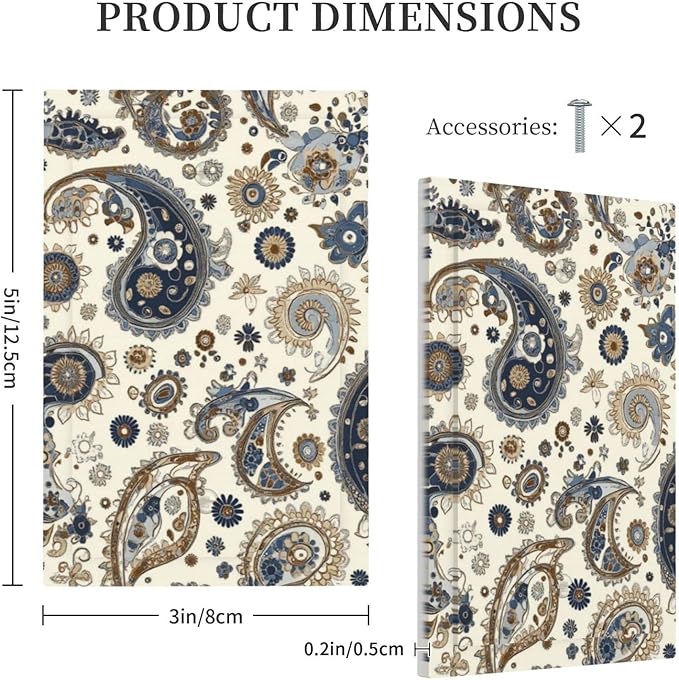 Light Switch Cover Plate Doodle Style Floral Abstract Teardrop 1 Gang No Device Blank Electrical Wall Plates Faceplate Decorative Switch Plate For Bed Room Living Room Decor