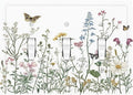 Decorative Switch Plates Rustic Wildflowers Butterfly Colorful Floral 3 Gang Wall Plate Triple Toggle Light Switch Cover Faceplate Electrical Wall Panels For Bed Room Living Room Decor
