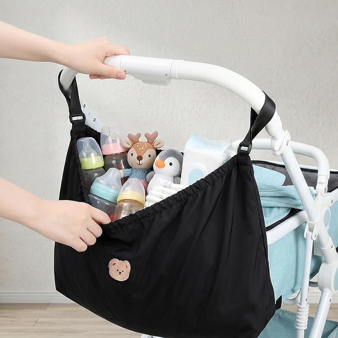 Large Capacity Stroller Organizer Bag, Universal Stroller Organizer, Adjustable Strollers Diaper Bag, for Storing Baby Formula, Bottles, and Other daily Necessities.