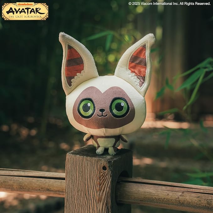 TeeTurtle Cloudheads Momo Plush - 5-Inch Official Avatar the Last Airbender Stuffed Animal with Embroidered Details - Soft Cuddly Plush Toys for Kids, Teens, and Adults
