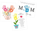 Mothers Day Handprint Kit, DIY from Kids – Flower Handprint Craft Keepsake for Mom or Grandma, Toddler & Preschool Art Activity, Cute Handmade Memory Gifts for Mother’s Day