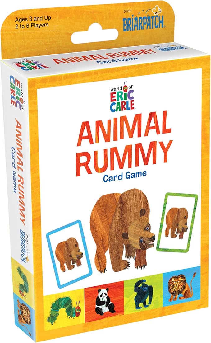 Briarpatch | The Very Hungry Caterpillar Animal Rummy Card Game, Ages 3+