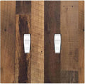 Decorative Switch Plates Natural Wood Brown Wooden Planks 2 Gang Double Toggle Outlet Light Switch Cover Wall Plate Electrical Faceplate For Farmhouse Cabin Decor