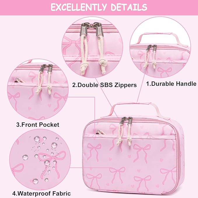 LOIDOU Lunch Box for Kids Boys Girls Insulated Lunch Bag Thermal Meal Tote Reusable Lunch Pail Bags for School Travel