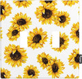 Sunflower Double Toggle Light Switch Cover Yellow Floral Flowers in White Sunflowers Wall Plate Covers 2-Gang Toggle Switch Plates Home Decorative Office