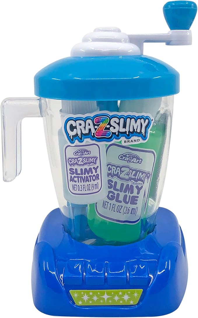 Craz-Slimy Crazy Blendz DIY Slime Making Mixer - Assorted Colors - Kids DIY Slime Craft Kit, Easter Basket Stuffer, 5" x 3.25" (Pack of 2)