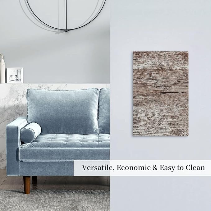 Light Switch Cover Plate Rustic Dark Grey Wood Plank Vintage Texture 1 Gang Blank No Device Decorative Outlet Covers Electrical Wall Plate Switchplate for Farmhouse Home Decor