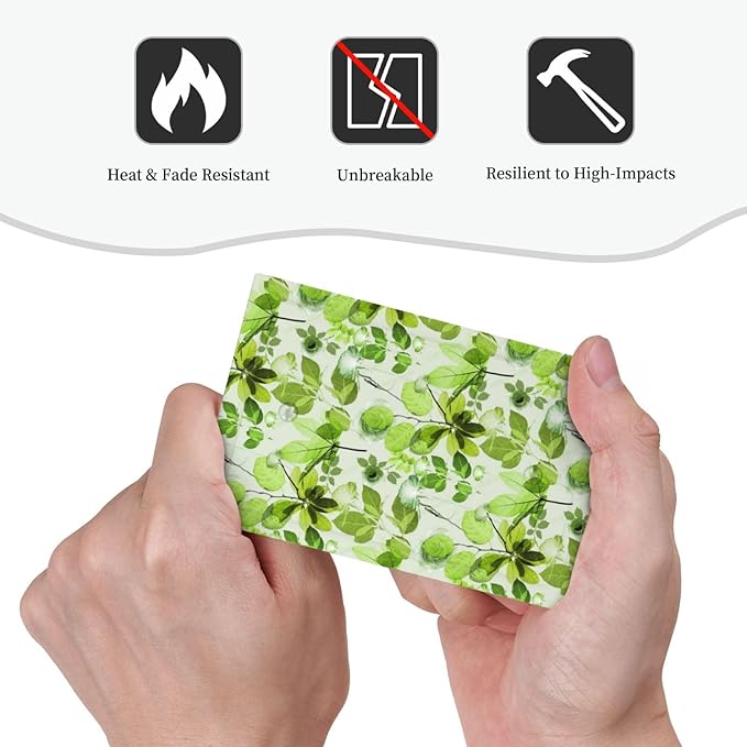 Green Leaves Spring Plant Floral Light Switch Cover Plate 1 Gang No Device Blank Electrical Wall Plates Faceplate Decorative Switch Plate for Bed Room Living Room Decor