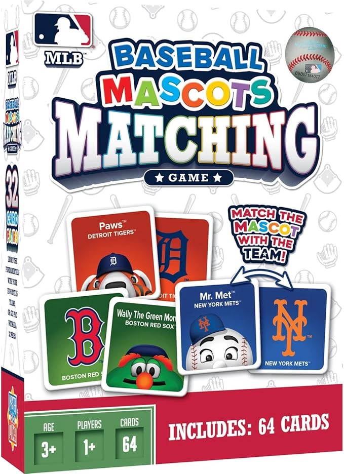 MasterPieces Officially Licensed MLB Picture Matching Card Game for Kids and Families