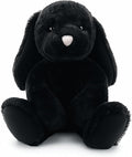 WEIGEDU Black Bunny Stuffed Animal Plush Toy with Floppy Ears, 17.7 Inch Soft Plush Rabbit Cuddle Buddy for Nursery Decor, for Boys and Girls