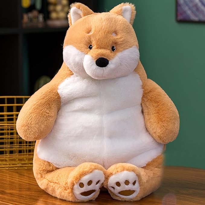 Shiba Inu Weighted Stuffed Animals, 17" 3.5 lbs Weighted Shiba Inu Dog Plush Toy Large Weighted Plush Animal Pillow Gifts for Boys and Girls
