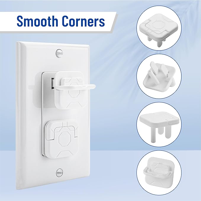 Bates Outlet Covers - Baby Proofing, 10 Pack, 3 Prongs, Child Proof