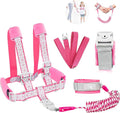 Toddler Leash -Anti Lost Wrist Link for Toddlers -Toddler Harness with Lock for Kids,Baby Leash,Leash for Toddlers,Wrist Leashes,Child Leashes for Toddlers,Upgrade with Reflective Tape Liner for Kids