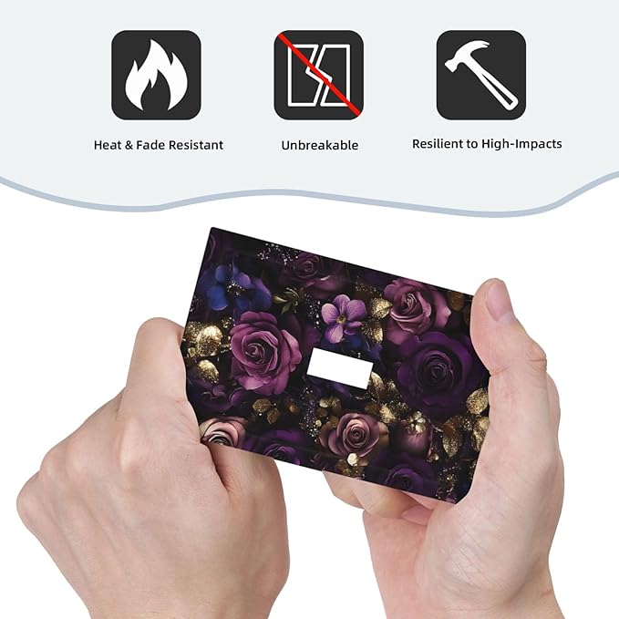 Decorative Switch Cover Plate with Luxurious Purple Roses Gold Accents Leaves Design Single Gang Toggle Switch Plate Light Switch Covers Artistic Faceplate for Romantic Bedroom/Living Room