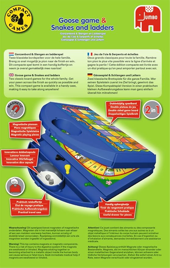 Gänsespiel & Schlangen und Leitern Kompaktspiel