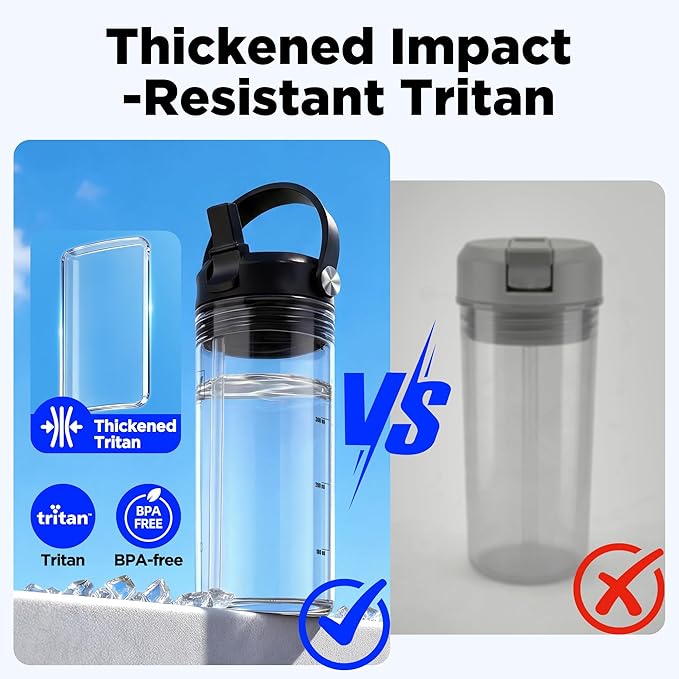 12oz Kids Water Bottle, BPA Free Thick Tritan Plastic Reusable, Clear Water Bottle with Straw, Leakproof Lid, Dishwasher Safe, Boy girl for School,Travel Clear
