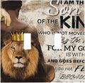 Quotes African Man Afro Lion 2 Gang Double Toggle Light Switch Cover Electric Wall Plate Electrical Faceplate for Bathroom Home Living Room Jumbo Size Decor