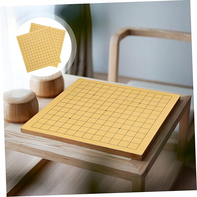 SUPVOX 2Pcs Folding Wooden Go Chess for Portable and for Travel and Home Use Easy to Store for Educational Play