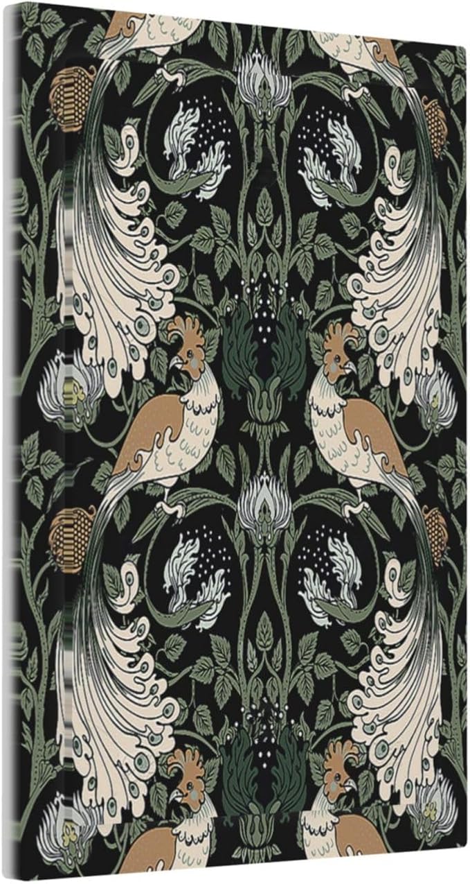 Light Switch Cover Plate William Morris Vintage Floral Plants And Birds 1 Gang No Device Blank Electrical Wall Plates Faceplate Decorative Switch Plate for Bedroom Home Decor