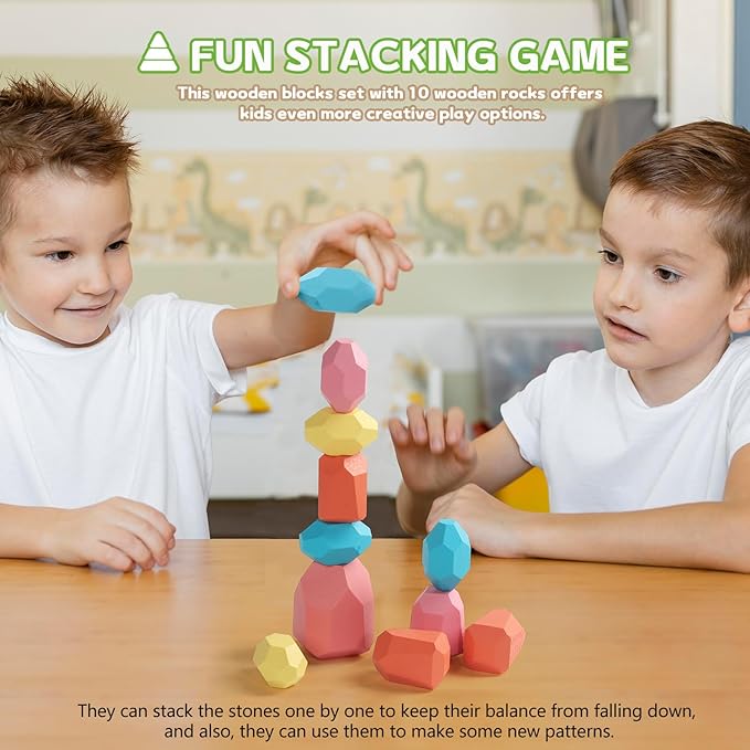 Montessori Toys for 3 Year Old Fine Motor Skills Toys for 5 Year Old Wooden Board Game Operation Games Educational Toys with Colorful Sticks, Dice & Stones, Family Game Gifts for Age 4 5 6 Boys Girls