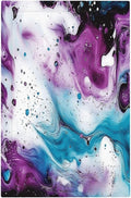 Light Switch Cover Plate Purple Blue Swirl Marble Tiles 1 Gang No Device Blank Electrical Wall Plates Faceplate Decorative Switch Plate For Bed Room Living Room Decor